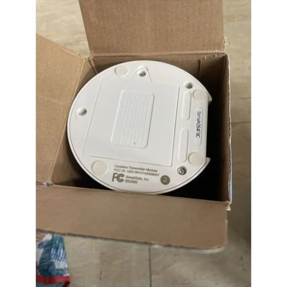 Open Box SimpliSafe Model #BS2000 Base Station,‎ Motion Sensor, Used Remote